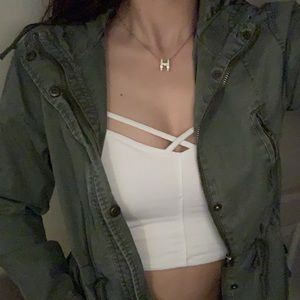 Olive jacket with hoodie